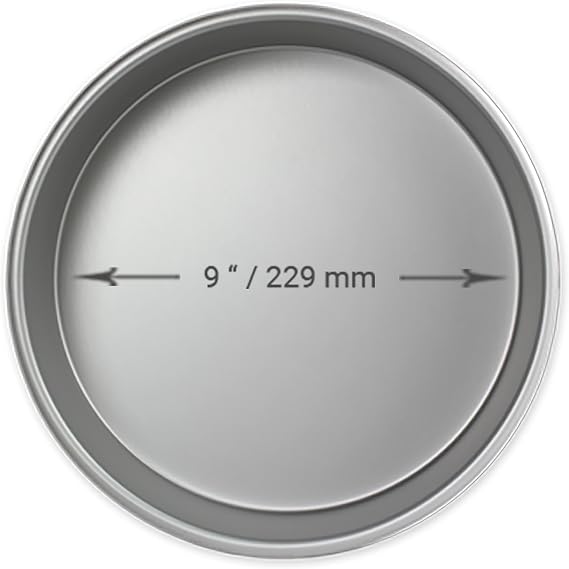 PME Professional Aluminum Baking Pan Round 9 x 2in