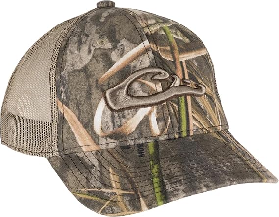 Drake Waterfowl 6-Panel Camo Mesh-Back Cotton Cap