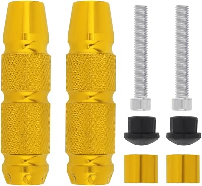 Windance 2pcs CNC M8 Front Fender Frame Sliders, Anti Crash Protector for Yamaha Honda Suzuki Gold