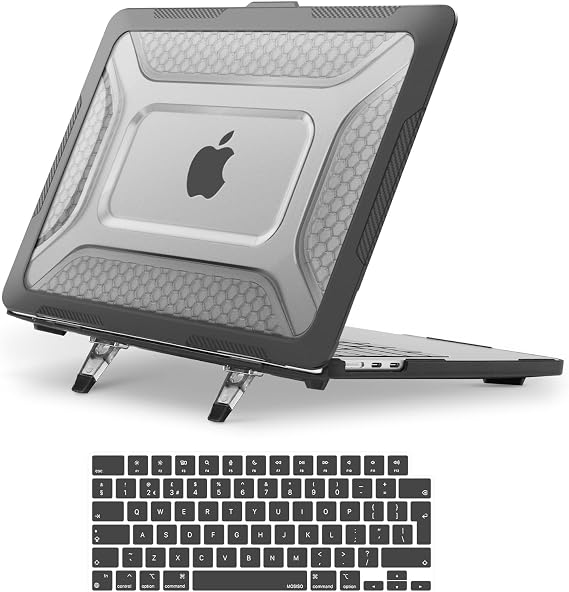 MOSISO Compatible with MacBook Air 13 inch Case M5 M4 M3 M2, Black
