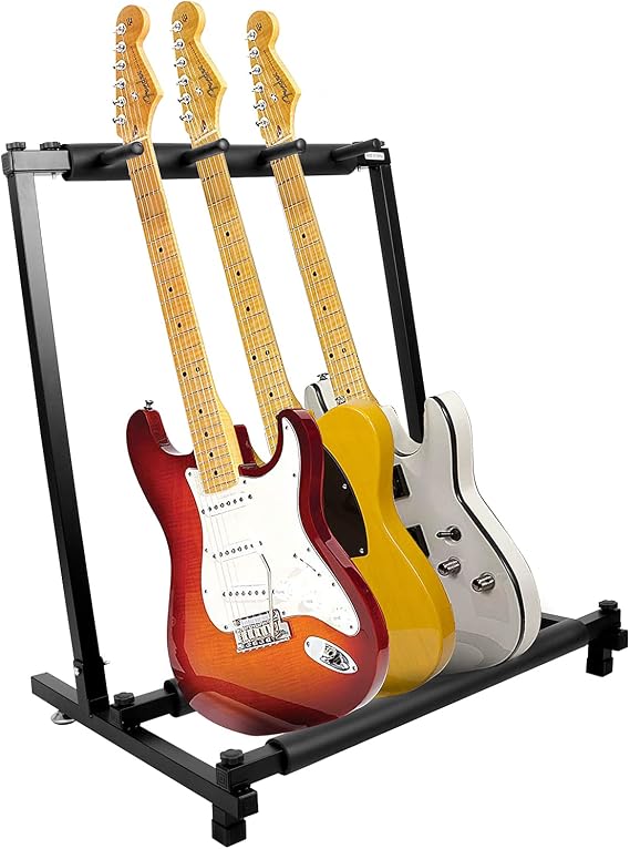Kuyal Iron Guitar Stand Multi-Guitar Display Rack Bass Folding Stand