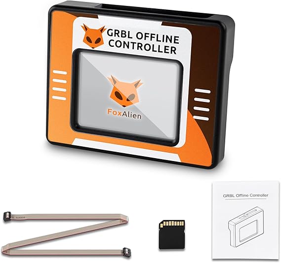 FoxAlien CNC Offline Controller for 3S CNC Machine, Offline Control Module with Touchscreen LCD GRBL Control for FoxAlien Masuter 3S, XE-Ultra, Vasto V1 and V2 Series CNC Router Machines