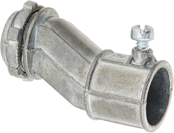 Halex, 1/2 in. Electrical Metallic Tube (EMT) EMT-to-Box Offset Set-Screw Connector , 90371, 1 per pack