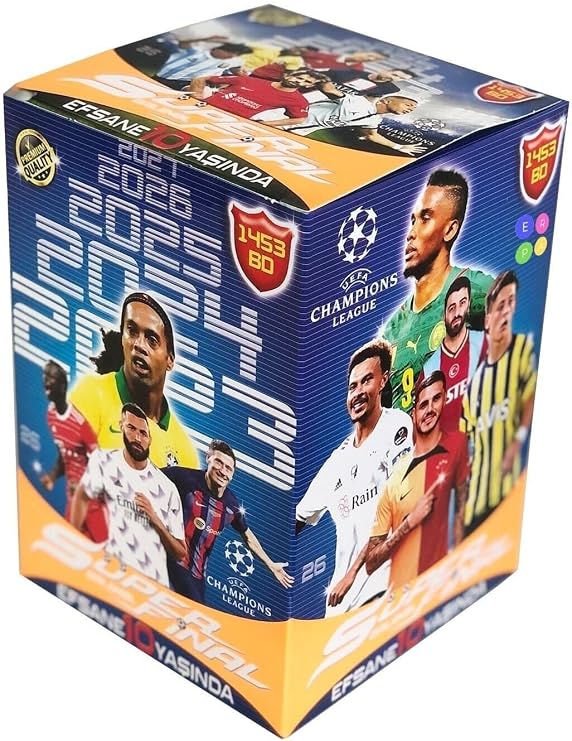 Süper Final Oyun Kartı 10. Yıl Güncel Transferler Futbol Oyun Kartları 100 Paket 200 Adet 2023-2017