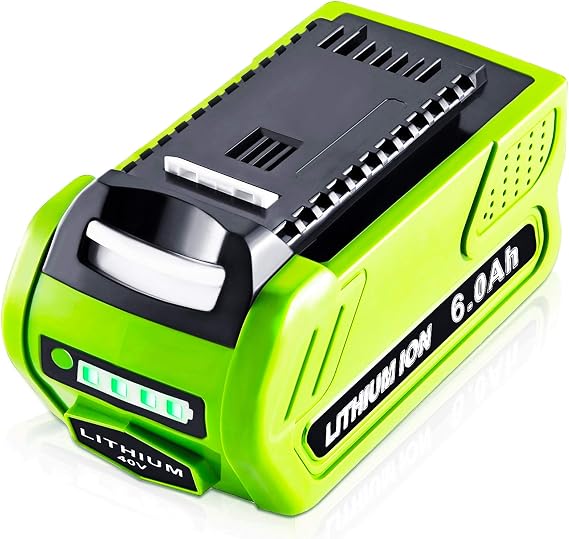 3rd Upgrade 6.0Ah 40V Replacement Battery for Greenworks 40V Battery G-MAX 29472 29462 29252 20202 22262 25312 Cordless Power Tools Lithium-ion Battery