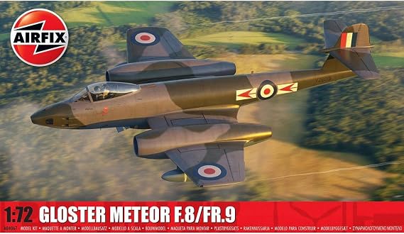 Airfix X4067 1/72 British Fighter/Recon Airfix Gloucester Methier F.8/FR.9 Plastic Model
