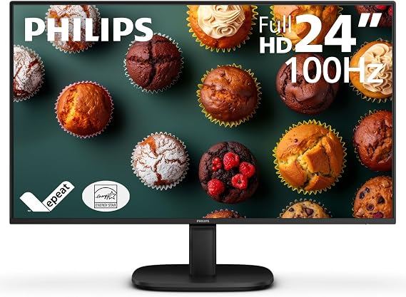 Philips 24B2N2100 24" Class Full HD LED Monitor - 16:9 - Textured Black