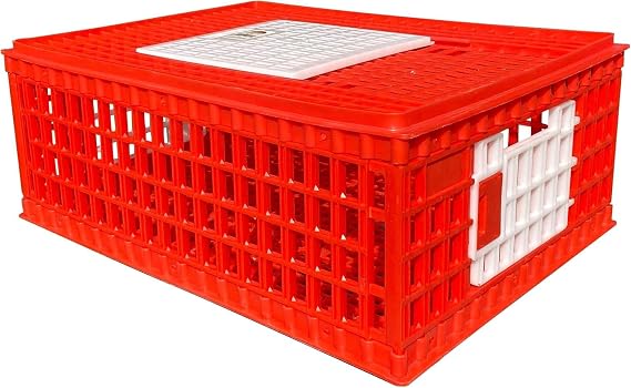 RentACoop Chicken Crate for Transport, Stackable Poultry Carrier, 1 Pack