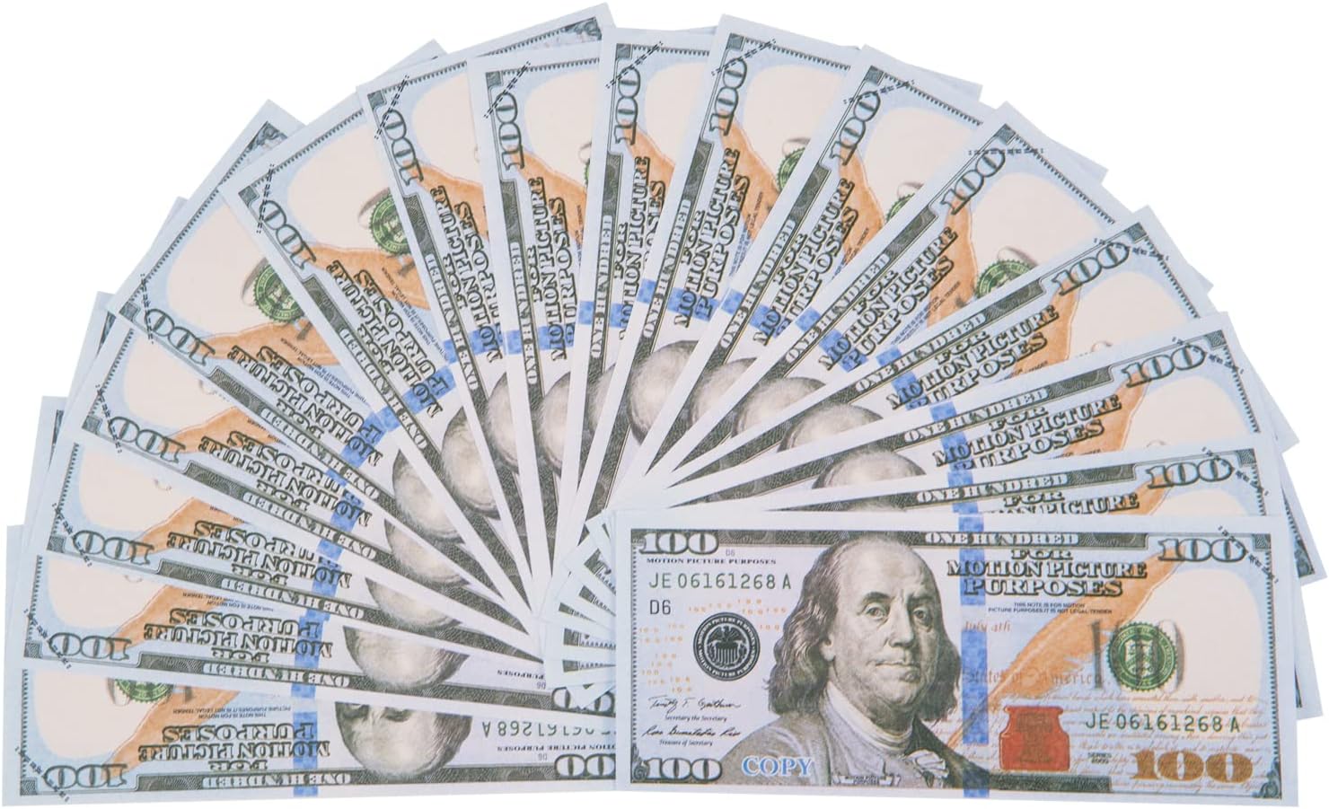 HAKPNEW Play Money for Kids Looks Real, 200 PCS - 100 Realistic Pretend Play Money Toys for TIK Tok, Movie, Video, Pranks, Magic, Learning, Party, Wedding and Game