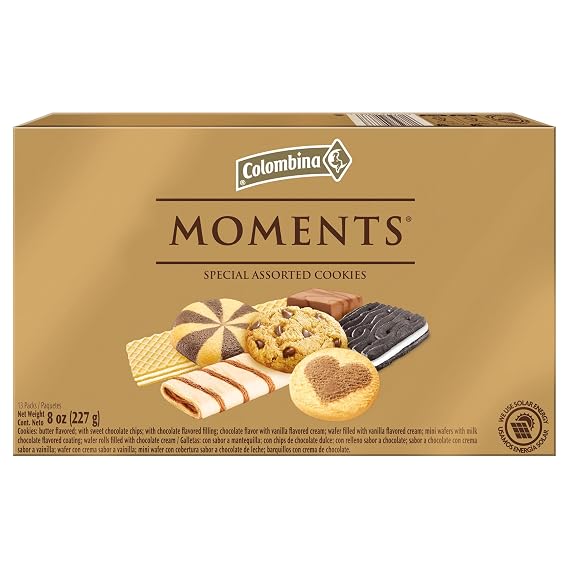 Colombina Moments Assorted Christmas Cookies, 8 oz (Pack of 1)