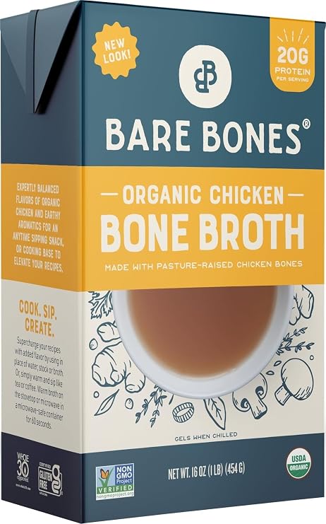 Bare Bones Organic Chicken Bone Broth 16oz