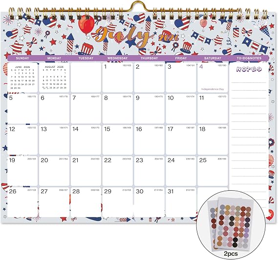 Lbylyhxc Calendar 2026-2027, Jul. 2026 to Dec. 2027, 18 Monthly, 11"x8.5"