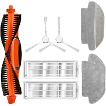 Vacuum Mop Pro-Vacuum Mop P Stytj02ym Model Uyumlu Hepa Filtre,Fırça,Mop Paspas Yedek Parça Yenileme Seti-Beyaz 7 Parça
