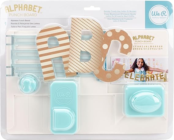 We R Alphabet Punch Board