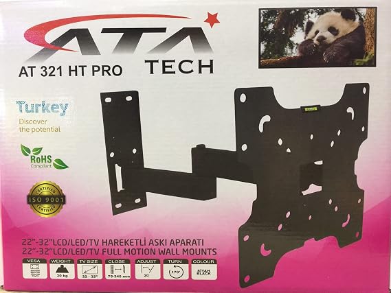 Ataelektronik Vestel 32'' 82 Ekran Hareketli Led Tv Aski Aparati Vesa Ölçüleri: 200X200 / 200X100 / 100X100 / 75X75 (Tv Arka Delik Aralıkları) 22" Ile 42" Arasi 25 Cm Ile 106 Cm Arasi Uyumludur Lcd Led Tv Plazma Ve Monitör Aski Aparati Süper Fiyata 180 Derece Döner Uyumlu Oldugu Ekranlar 10" ( 25 Ekran ) 15 " ( 38 Ekran ) 16" ( 40 Ekran ) 18,5" ( 46 Ekran ) 19" ( 48 Ekran ) 20" ( 50 Ekran ) 22" ( 56 Ekran ) 24" ( 60 Ekran ) 32 " ( 82 Ekran ) 37" ( 94 Ekran ) 38" ( 96,5 Ekran ) 39" ( 99 Ekran ) 40" ( 102 Ekran ) 41" ( 104 Ekran ) 42" ( 106 Ekran ) Içinde Duvara Monte Edilen Dübel Ve Vidalari Mevcuttur