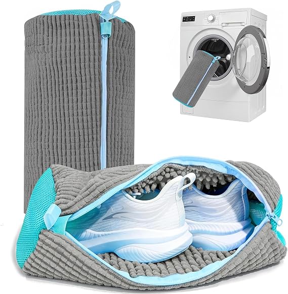 1Pcs Trainer Washing Machine Bag, Reusable Shoe Wash Bags with Zipper
