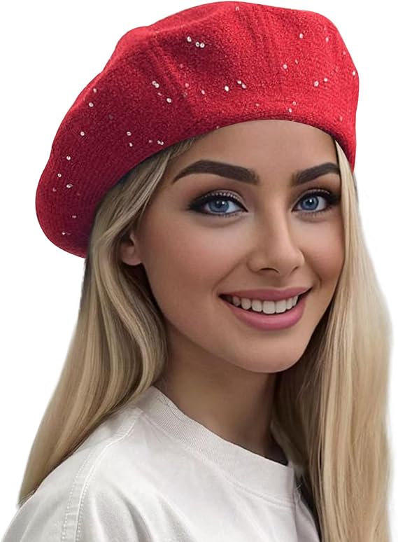 Classic Knitted Berets for Women Stylish French Beret Hats for Women Girls Lady Beret Hat