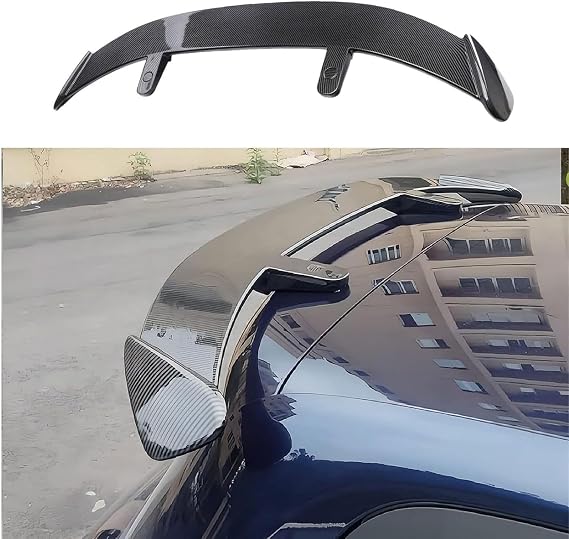 Car Rear Spoiler for Toyota Fortuner 2015-2020 2021 2022 2023 2024 2025, Rear Trunk Roof Spoilers Tail Wing Lip, Car Modification Styling Accessories,Carbon Fiber Look