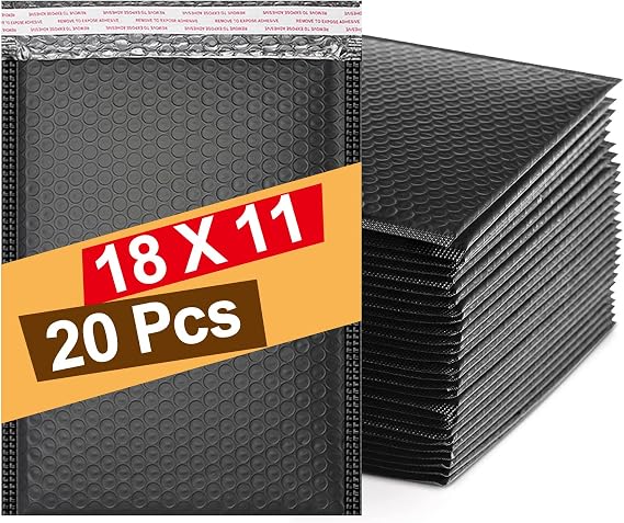 20pcs Padded Envelopes A6, Padded Bubble Wrap Envelopes Bags Small Bubbles mailers Poly Bubble Mailers Self Seal Shipping Poly Envelope for Packaging, Shipping, Mailing,