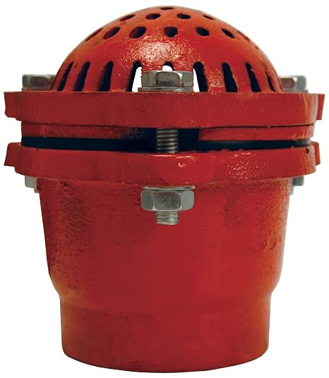 Dixon DFVS20 Foot Valve Complete Threaded Assembly, 1.5" ID, Painted Cast Iron