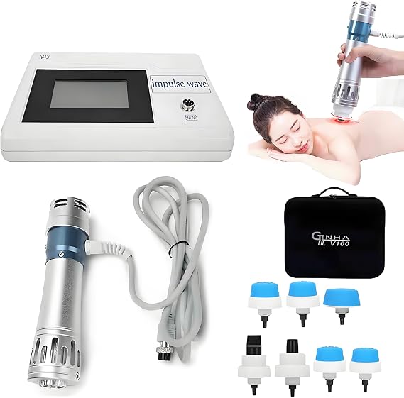 Extracorporeal Shock Wave Therapy Machine,Medical Shockwave Therapy Machine,Pain Relief for Muscles and Joints,Full Metal Handle for Stable Energy