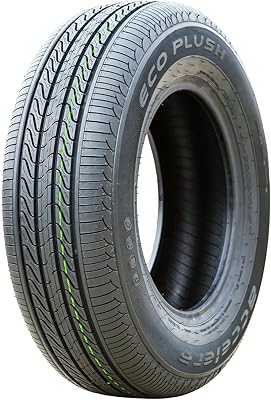 Accelera Eco Plush All-Season Passenger Car Touring Radial Tire-16580R13 1658013 16580-13 83T Load Range SL 4-Ply BSW Black Side Wall UTQG 400AA
