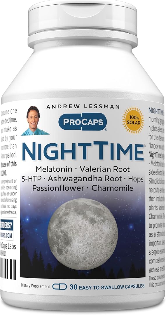 Andrew Lessman ProCaps Night Time Sleep Support 3mg Melatonin 30 Capsules