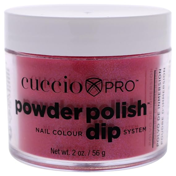 Cuccio Pro Powder Polish Dip - 3,2,1 Kiss - Nail Lacquer for Manicures & Pedicures, Easy & Fast Application/Removal - No LED/UV Light Needed - Non-Toxic, Odorless, Highly Pigmented - 2 oz
