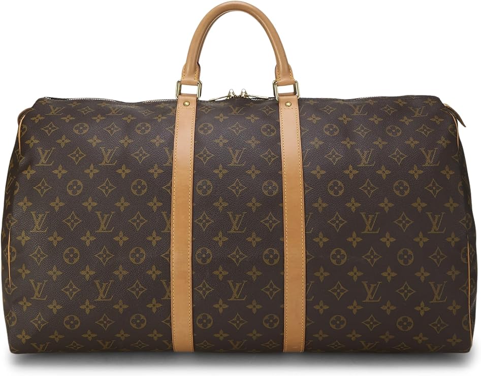 Pre-loved Monogram Canvas Keepall Bag 55, Brown