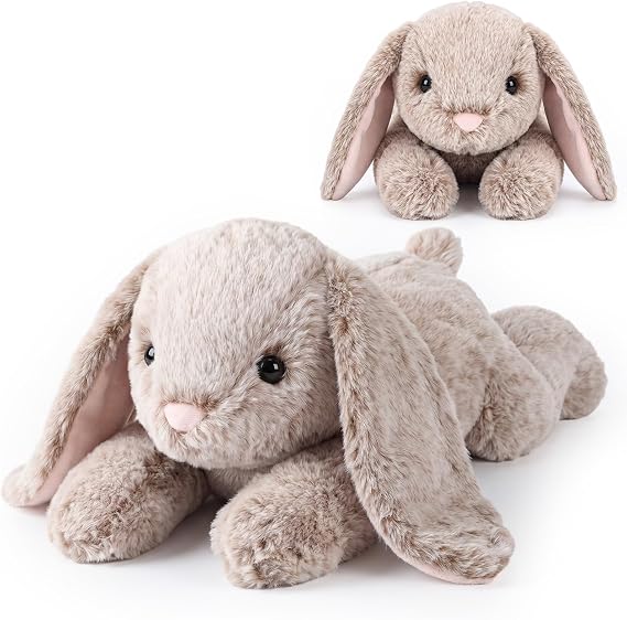 HyDren 18 Inch Weighted Stuffed Animal 1.5 Lbs Plush Toys, Rabbit