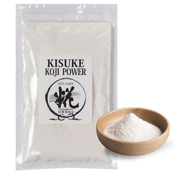 KISUKE KOJI POWER - Koji Powder All-purpose Fermented Umami Seasoning, Tenderizer, Sweetener, Umami-booster, Meat-Cure, Easy-To-Use for any dish and drinks, 70g 2.4oz