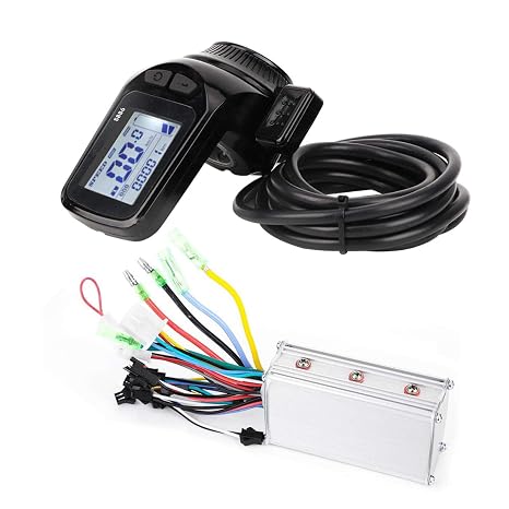 Gaeirt Motor Brushless Controller, 36V 350W Brushless Controller Kit with LCD Display Gear Motor Controller for Electric Scooter