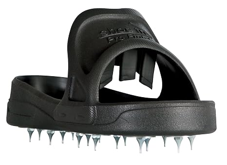 Midwest Rake Sharp Spiked Style Shoes for Resinous Coatings, with Replaceable Spikes Large (Various Sizes: M -XL)