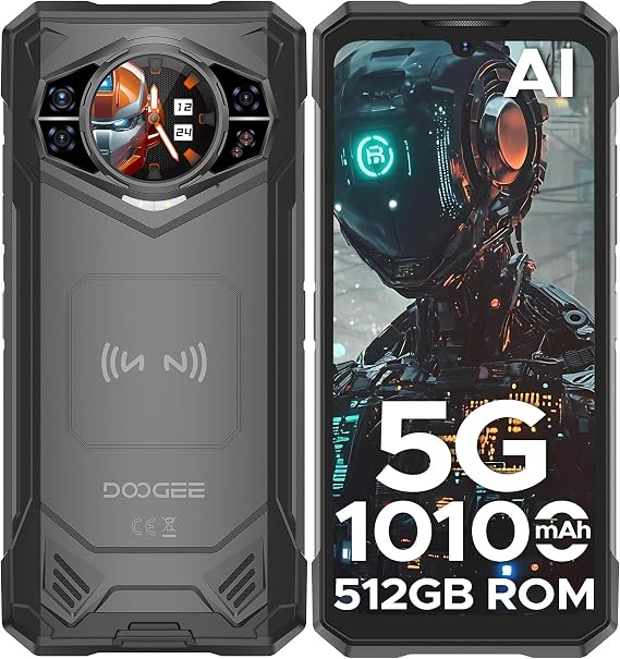 S200 X (2026) 5G Rugged Phone,32GB+512GB/TF 2TB, Android Rugged Cell Phone with 1.32" Amoled Screen,10100mAh/33W,100MP+20MP+20MP Rugged Smartphone,6.72" FHD/120Hz,Waterproof Phone,NFC/OTG
