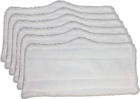 6 pc Microfiber Pads (XT3101) for Shark Steam Mop S3101, S3250, S3202