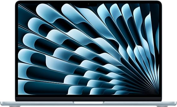 Apple MacBook Air 13.6-inch Laptop M5 chip with 10-core CPU and 8-core GPU: Liquid Retina Display, 16GB Unified Memory, 512GB SSD, Touch ID, Wi-Fi 7, Sky Blue; with Apple 70W USB-C Power Adapter