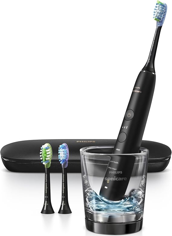 Philips Sonicare DiamondClean Smart 9300 Rechargeable Electric Power Toothbrush, Black, HX9903/11