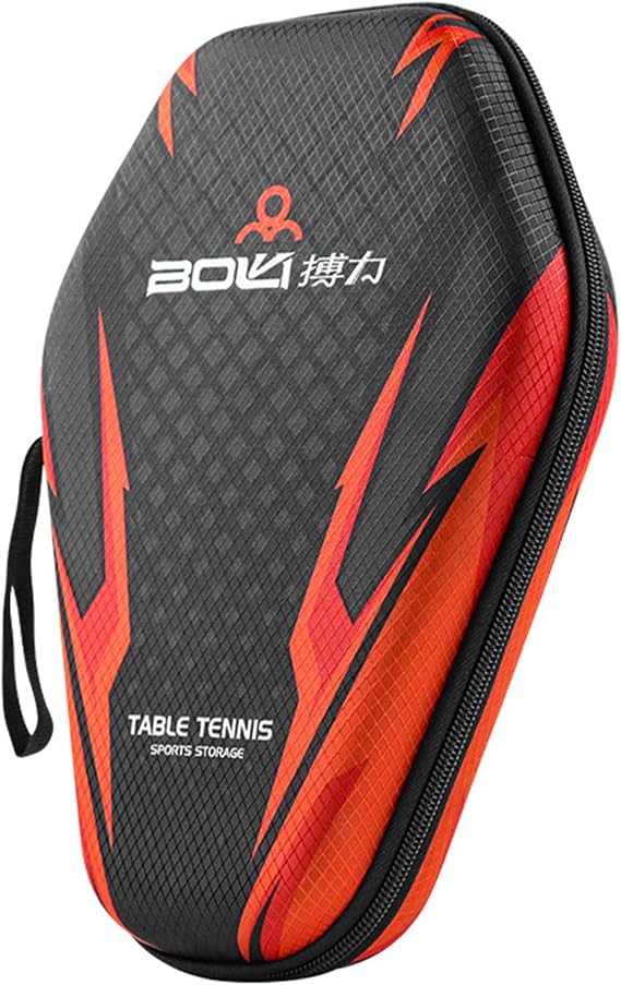 Waterproof Table Tennis Racket Bag EVA Ping Pong Paddle Hard Case Hexagonal Table Tennis Bat Cover