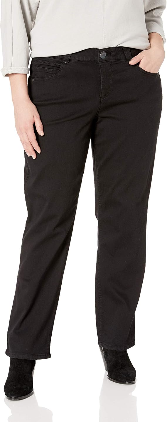 Democracy Women's Plus-Size Ab Solution Straight Leg Jean