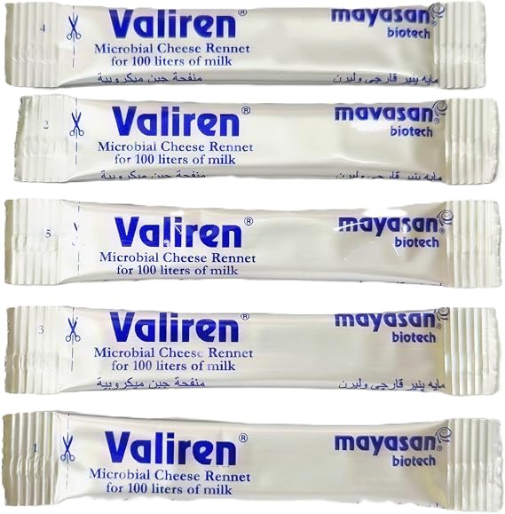 5 Rennet Coagulant Sticks - 1 100 Liter Milk Stick - Cheese Making Coagulant