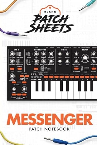 Moog Messenger Blank Patch Sheets Notebook: Become a more organized songwriter with this Blank Patch Sheet notebook so you can spend more time creating and less time forgetting.