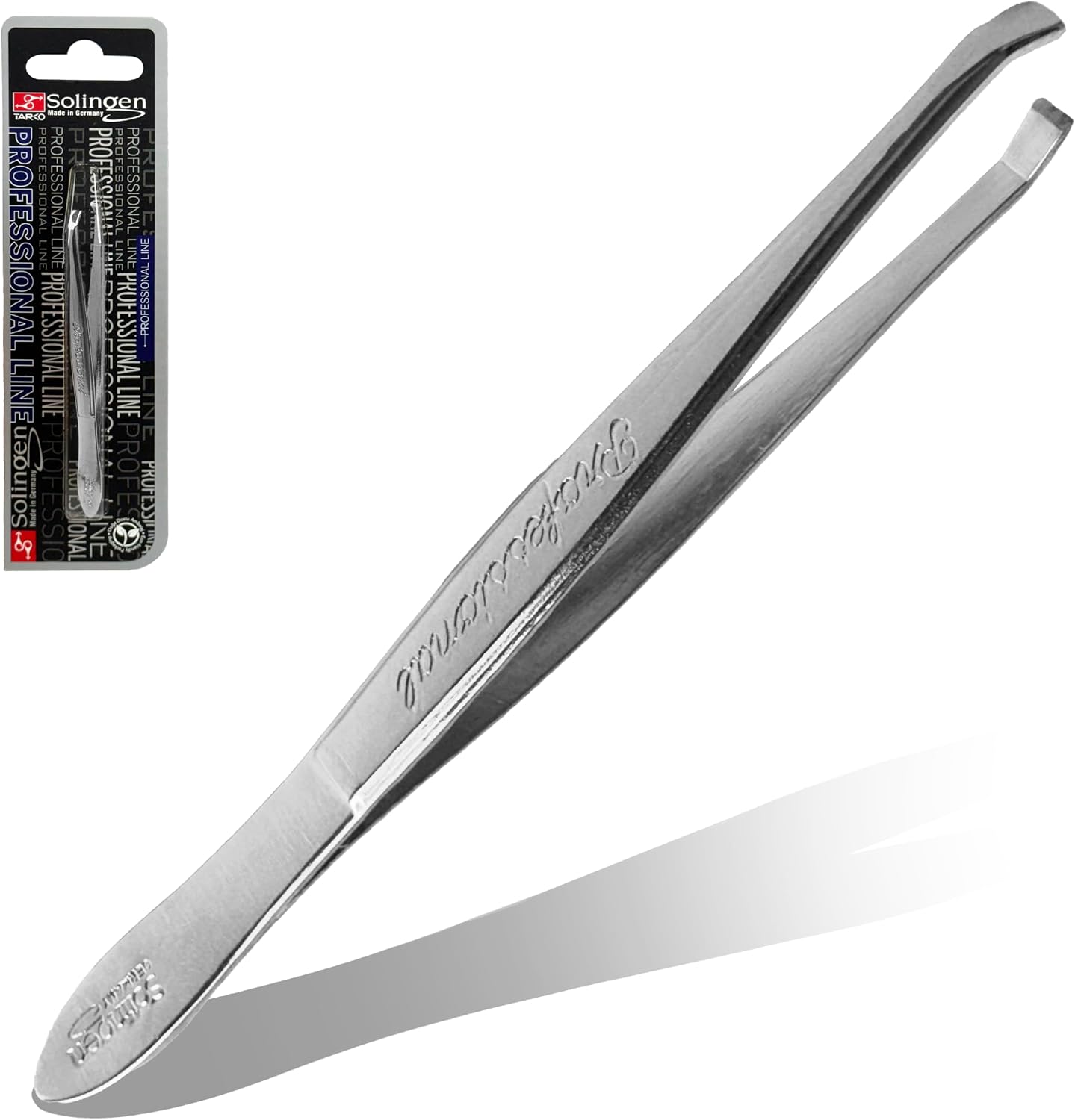 Solingen TWEEZERS 7338 SIDE NICKEL 1 Pack