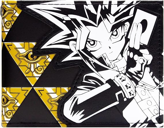 Kazuki Takahashi Yu-Gi-Oh! Millennium Eye Wallet Bi-Fold ID & Card Holder, Black