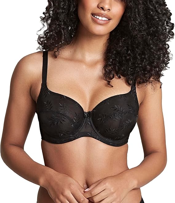 Panache Women's Tango Underwire Balcony Unlined Bra, Black 36FF