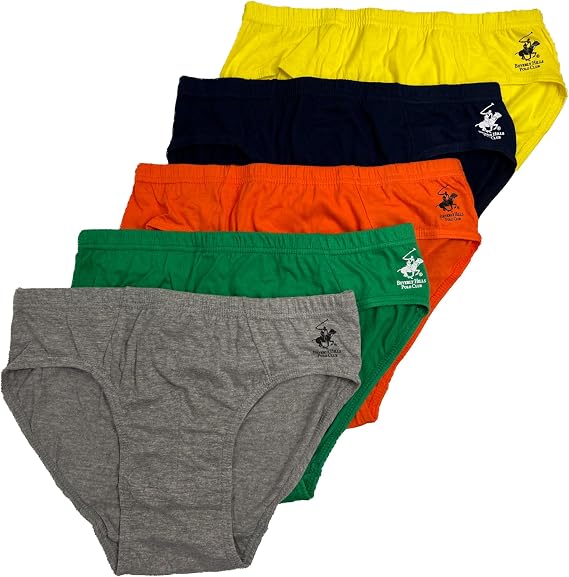 Beverly Hills Polo Club Men's 5 Pack Low Rise Briefs Set