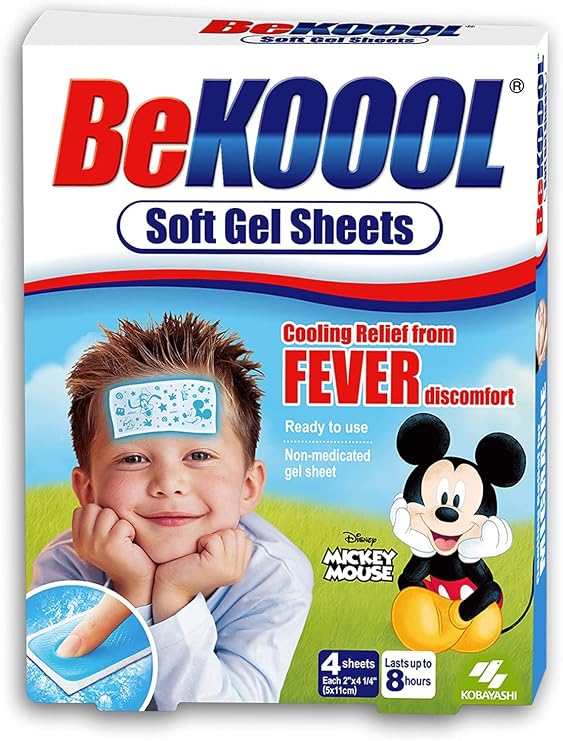 Be Koool Soft Gels Sheets For Kids, 4 Sheets (1 Pack)