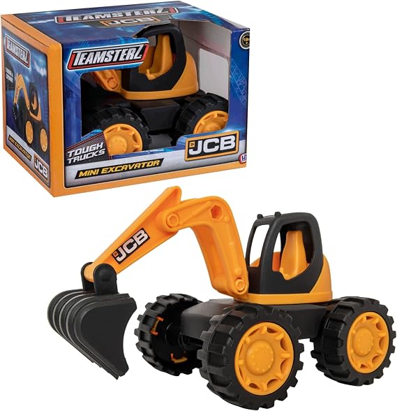 JCB - Kids Toys - Construction Excavator Toy - Truck Toy - iconic Construction Vehicles - Kids' Play Figures & Vehicles - 2 Year Old Boys & Girls Plus