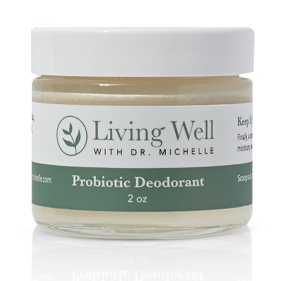 Living Well Dr. Michelle Probiotic Whole Body Deodorant Cream, Unscented