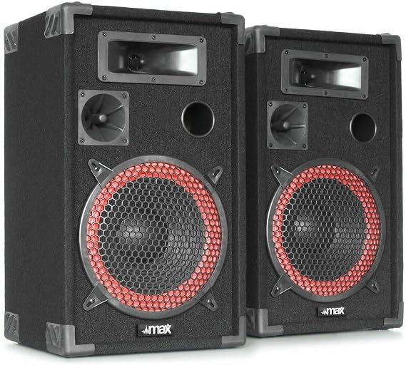 MAX XEN-3508 PA loudspeaker Passive 500W 10 Black With 8 inches disco DJ party midrange solid wood party boxes corner pieces woofer tweeter passive