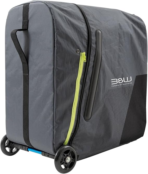 B&W International Folding Bike Transport Bag, Grey, Polyester, Rectangular, Functional